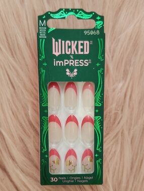 LIMITED EDITION!! Brand New KISS IMPRESS X WICKED False Nails-M